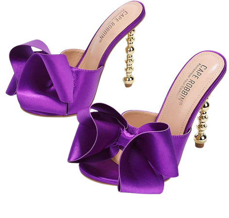 Amazon.com | Cape Robbin Salsa Sexy High Heels for Women, Oval Open Toe Shoes Heels - Purple Size 8 | Pumps