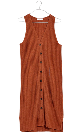burnt orange sweater vest
