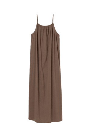 Sleeveless Maxi Dress - Dark taupe - Ladies | H&M US
