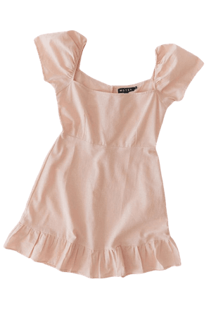 Motel Syami Cotton Ruffle Mini Dress | Urban Outfitters