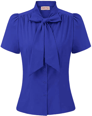 Women's Elegant Blouse Short Sleeve Shirt Top for Work Medium, Pink at Amazon Women’s Clothing store
