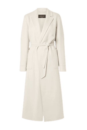 Off-white Noran belted cashmere coat | Loro Piana | NET-A-PORTER