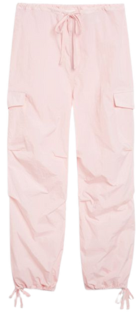 Pink parachute trousers - Light pink - Monki WW
