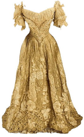 gold dress