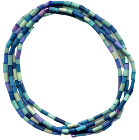 blue beaded bracelet