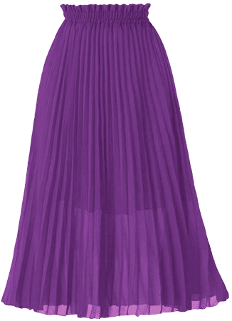 GOOBGS Women's Pleated A-Line High Waist Swing Flare Midi Skirt at Amazon Women’s Clothing store
