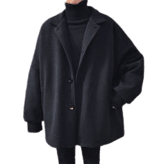 black coat oversize