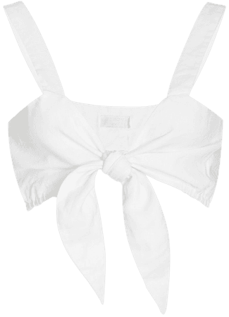 Exclusive Freida Tie-Front Linen Bra Top By Posse | Moda Operandi