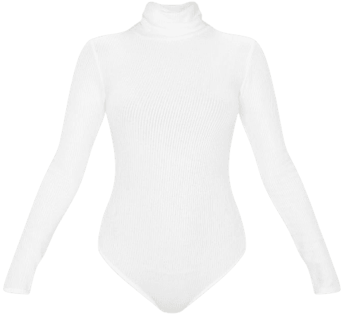 cream turtleneck bodysuit