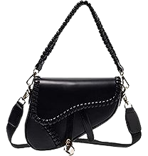 Amazon.com: JBB Women Saddle Shoulder Bag Clutch Purse Small Crossbody Bag Satchel Bags Handbag PU Leather Black : Clothing, Shoes & Jewelry