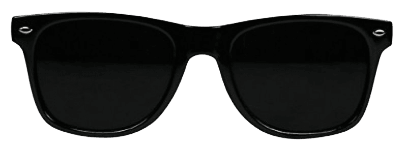 Basik Eyewear - Super Extremely Dark Black Retro Wayfarer 80's Sunglasses 1 or 2 Pairs (Glossy Black Frame, Dark Black)