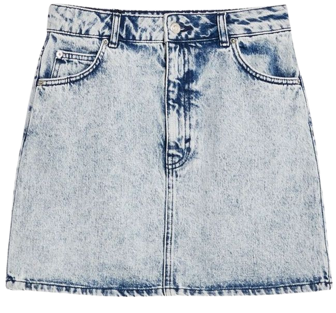 Acid Wash Denim Mini Skirt | Topshop