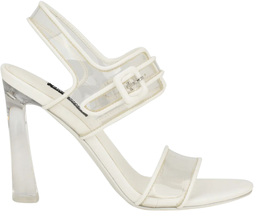 Lucile Clear Strappy Sandals - Nine West