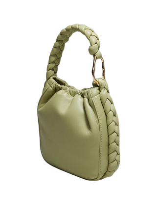 Braided Leather Bucket Bag - Pistachio - Bucketbags - & Other Stories US