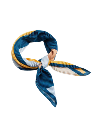 Printed pleated scarf - Plus sizes | Violeta by Mango United Kingdom