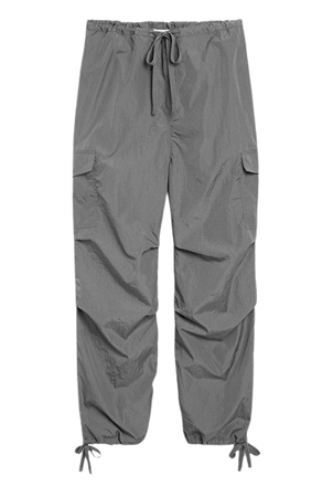 Grey parachute trousers - Metal grey - Monki WW