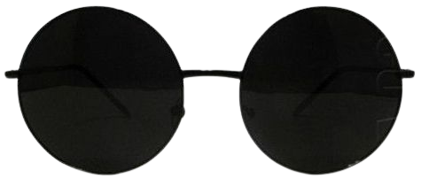 black circle glasses