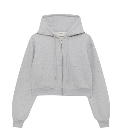 pull and bear cropped hoodie