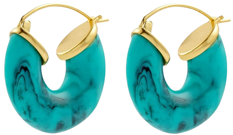 Shop Anni Lu Swell hoop earrings with Express Delivery - FARFETCH