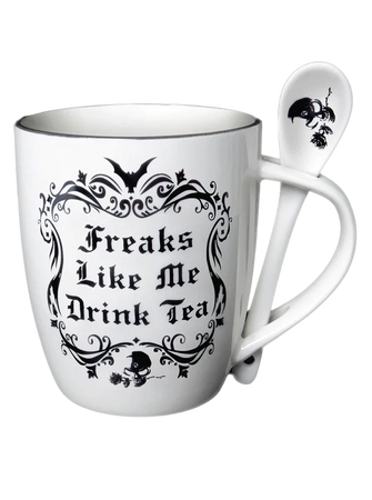 FREAKS LIKE ME DRINK TEA MUG SET ALCHEMY OF ENGLAND