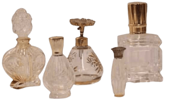 clear perfume bottles