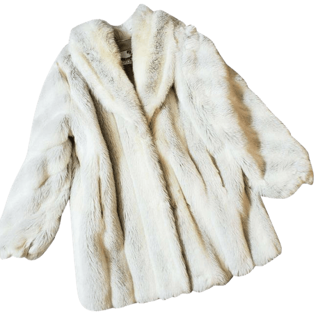 *clipped by @luci-her* Vintage White Monterey Fashions Faux Hook Closure Coat Size 12 (L) - Tradesy