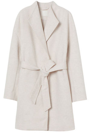 cream coat coat