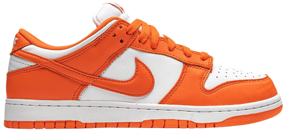 Shop orange & white Nike Dunk Low Retro sneakers with Express Delivery - Farfetch