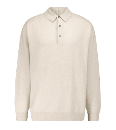 Acne Studios - Kopa wool polo sweater | Mytheresa