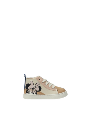 ©DISNEY MINNIE MOUSE HIGH TOP SNEAKERS - Off White | ZARA United States