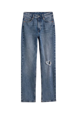 Vintage Straight High Jeans - Denim blue - Ladies | H&M US