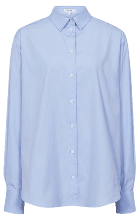 Jenny Blue Cotton Poplin Shirt – REISS