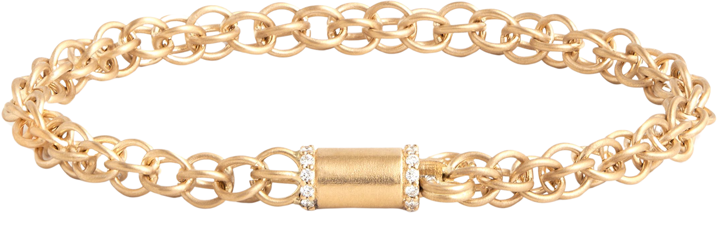 18k Yellow Gold Diamond Chain Bracelet By Jamie Wolf | Moda Operandi