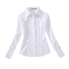 girl long sleve white school uniform shirt - Google Search