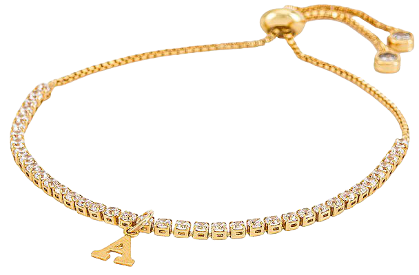 BONBONWHIMS Tinker Bell Initial Bracelet in Gold | REVOLVE