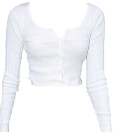 long-sleeve white button shirt