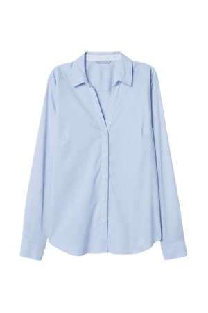 Light Blue Collared Blouse