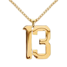 13 necklace gold - Google Search