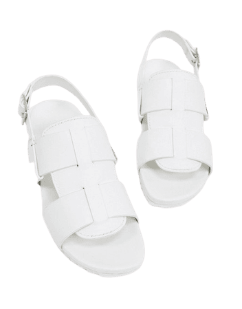 Белые кожаные сандалии Grenson | ASOS