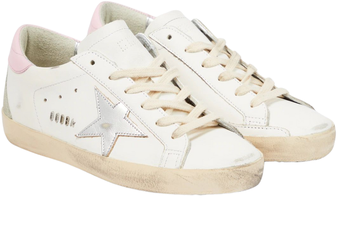 Super Star Leather Sneakers in Multicoloured - Golden Goose | Mytheresa