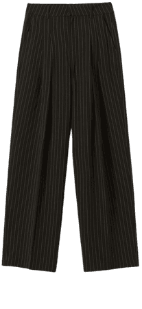 Pinstripe blazer and pants set - Suits - Woman | Bershka