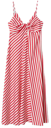 Striped cotton-blend dress - Women | Mango USA