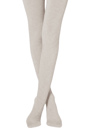 BEIGE Women's Ribbed Cashmere Tights - Calzedonia