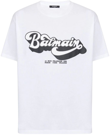 Balmain 70s logo-print T-shirt - Farfetch