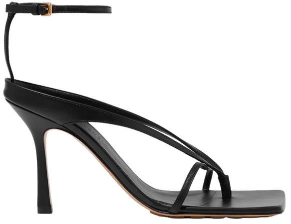 Black Leather sandals | Bottega Veneta | NET-A-PORTER