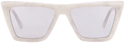 DEVON WINDSOR Brooklyn Sunglasses in White Marble | REVOLVE
