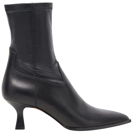 Arya Black Leather Boots | Rich Leather Black Boots with Skinny Heel – Dolce Vita