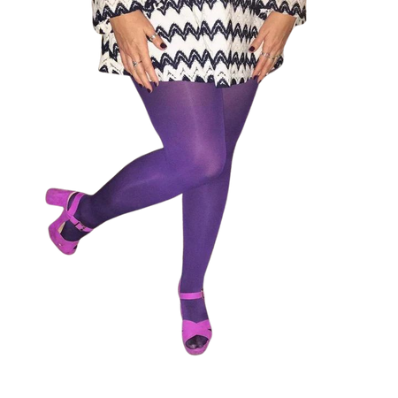 Opaque Tights - Suffragette Purple - Snag – Snag US