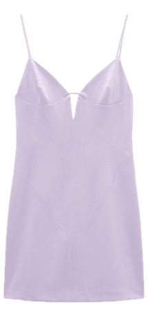 FITTED CUT OUT DRESS - Pastel mauve | ZARA United States