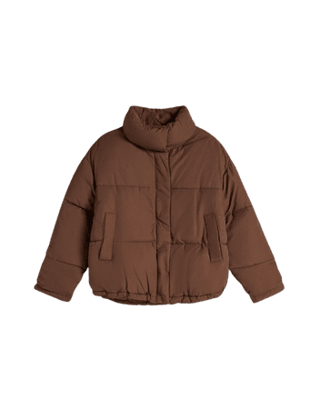 Nylon-effect oversize jacket - New - Woman | Bershka